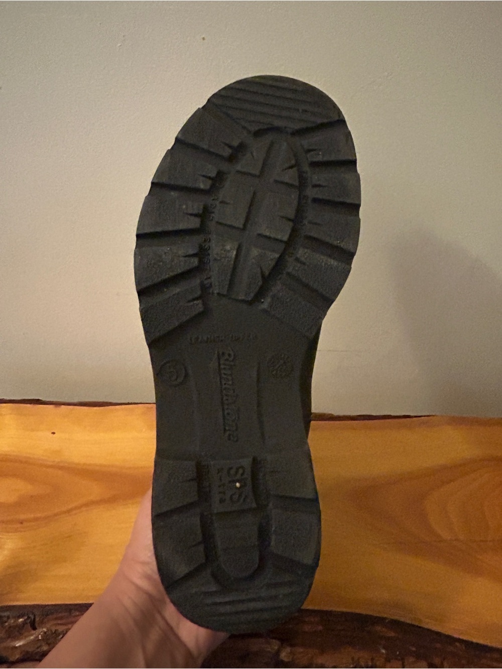 Blundstone Black unisex Boot Sole - Rugged Tread Size 5AU/ 6M /8 W - Picture 9 of 12